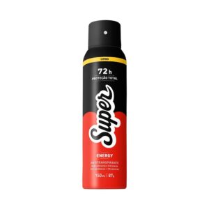 Desodorante Antitranspirante Aerossol 72h Super Energy Cimed 150ml