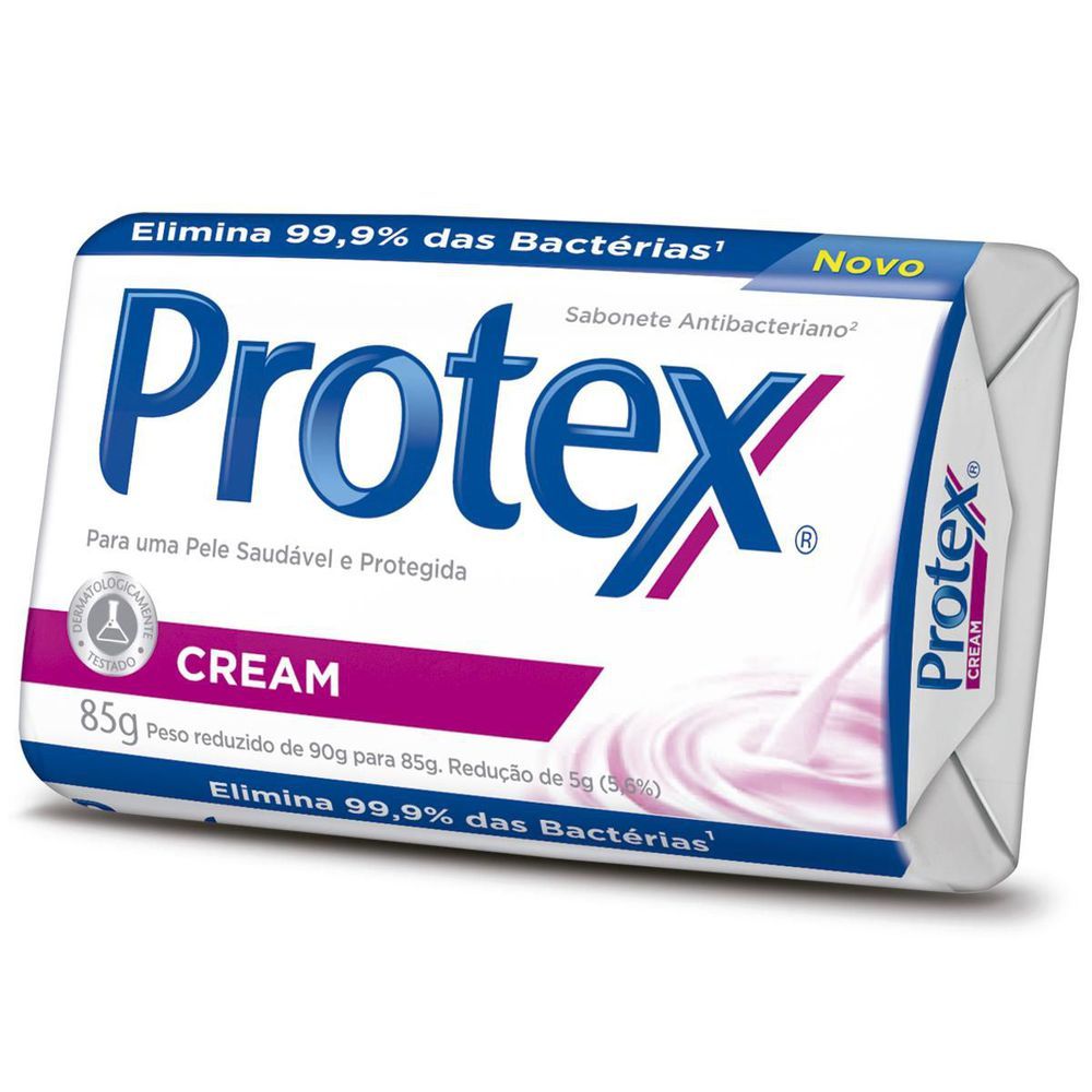 Sabonete Cream Protex Antibacteriano 12h 85g - Pele Protegida e Saud?vel 1 Sabonete Cream Protex Antibacteriano 12h 85g