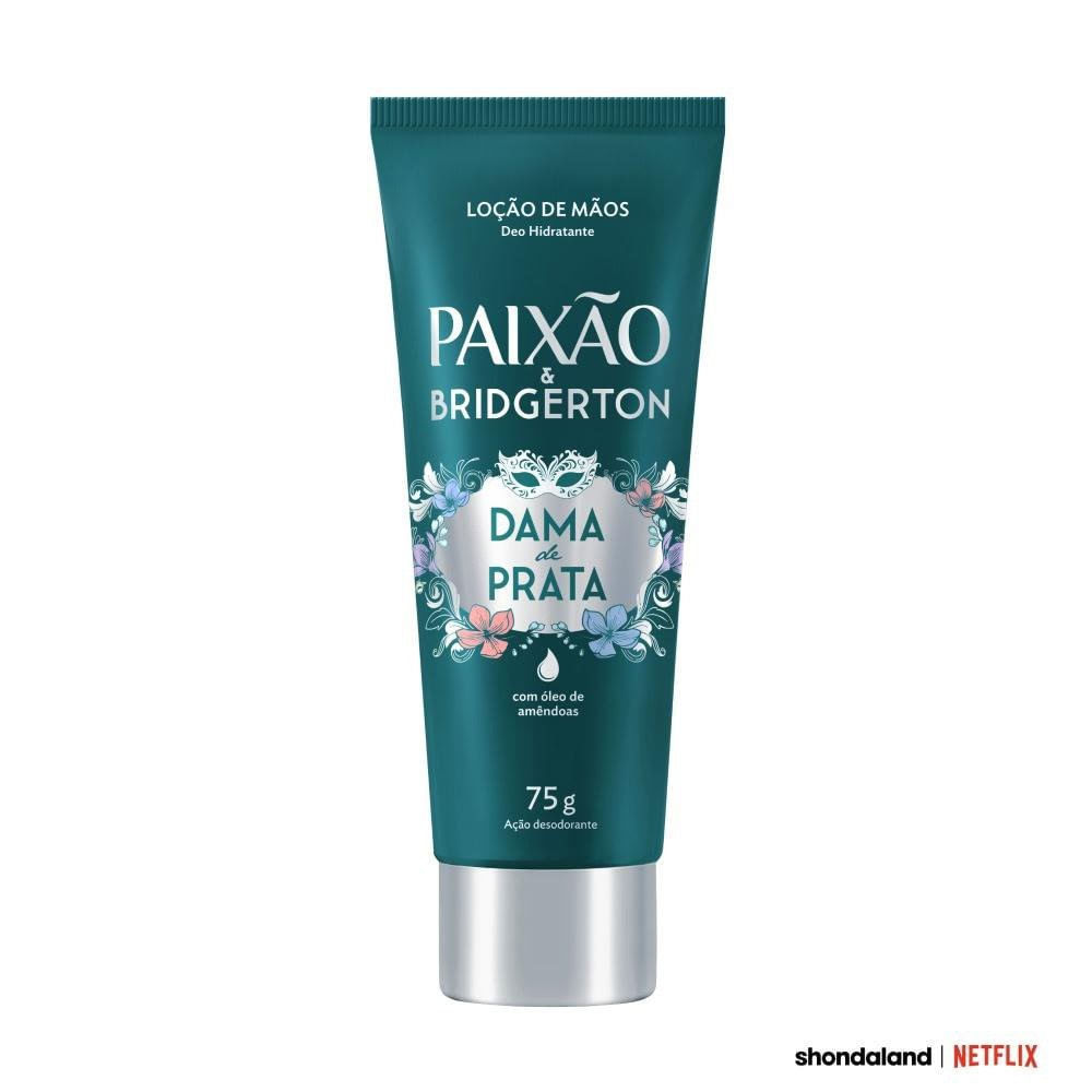Lo??o Hidratante para M?os Paix?o & 1 Loção Hidratante para Mãos Paixão Bridgerton Dama de Prata 75ml