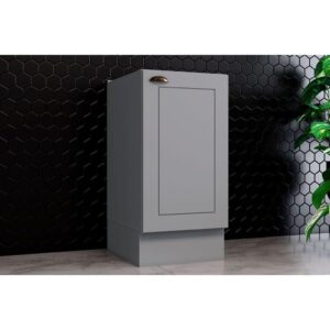 Módulo Cozinha Henn Americana Balcão 1 Porta s/ Tampo 40cm Cinza