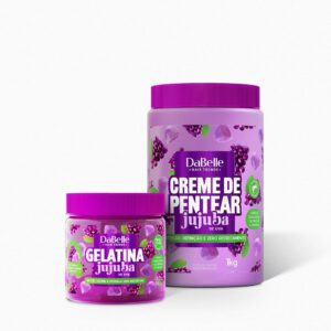 Kit Jujuba Uva Creme de Pentear e Gelatina Dabelle Hair