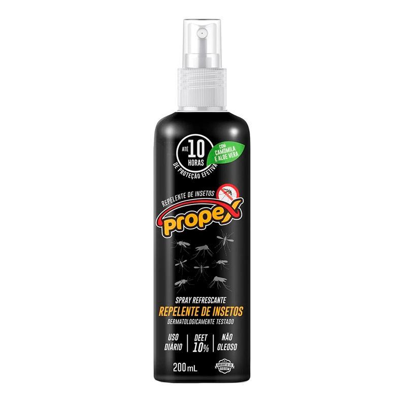 Repelente Propex 200ml - 10h Proteção 1 Repelente de Insetos Propex Spray Refrescante 200ml