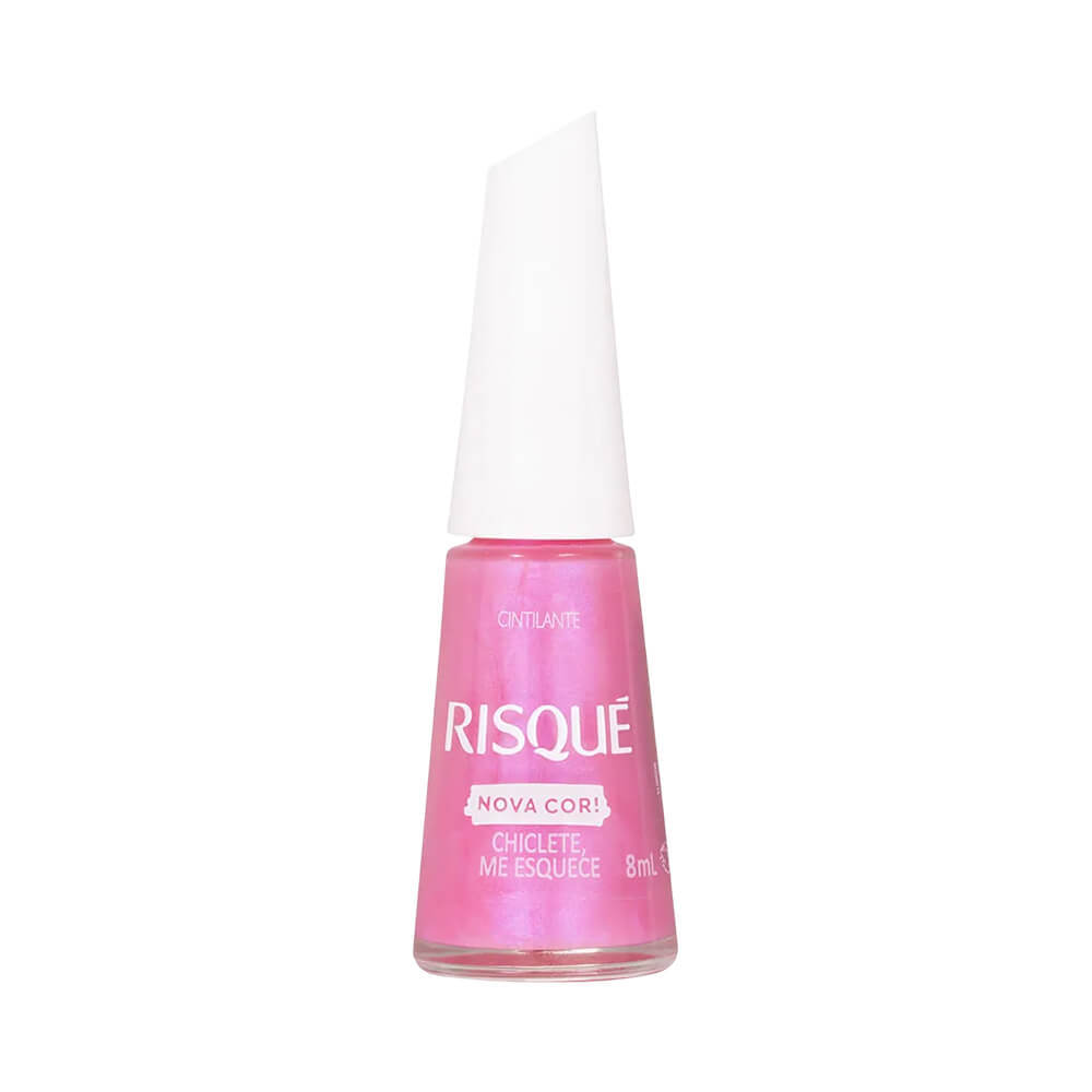 Esmalte Risqué Chiclete Me Esquece - Rosa Cintilante 1 Esmalte Risqué Chiclete Me Esquece