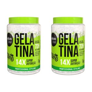 Kit com 2 Gelatinas #todecacho Super Definição Salon Line 1kg