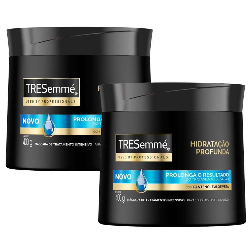 Kit 2 M?scara de Tratamento TRESemm? Pro-Hidrata??o Ativa - Revitaliza e Reduz Ressecamento 1 Kit 2 Máscara de Tratamento TRESemmé Pro-Hidratação Ativa 400g