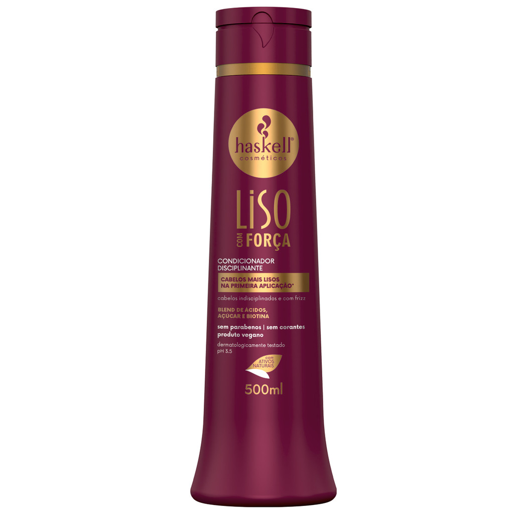Condicionador Liso com For?a - Cabelos Alinhados 1 Condicionador Liso com Força 500ml | Cabelos Alinhados, Fortes e Sem Frizz