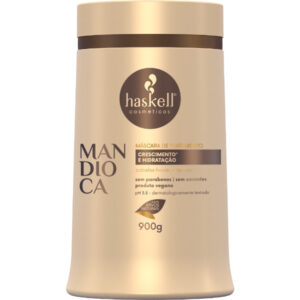 Máscara Mandioca 900gr Haskell | Hidratação Profunda e Fortalecimento para Cabelos Fracos e Opacos