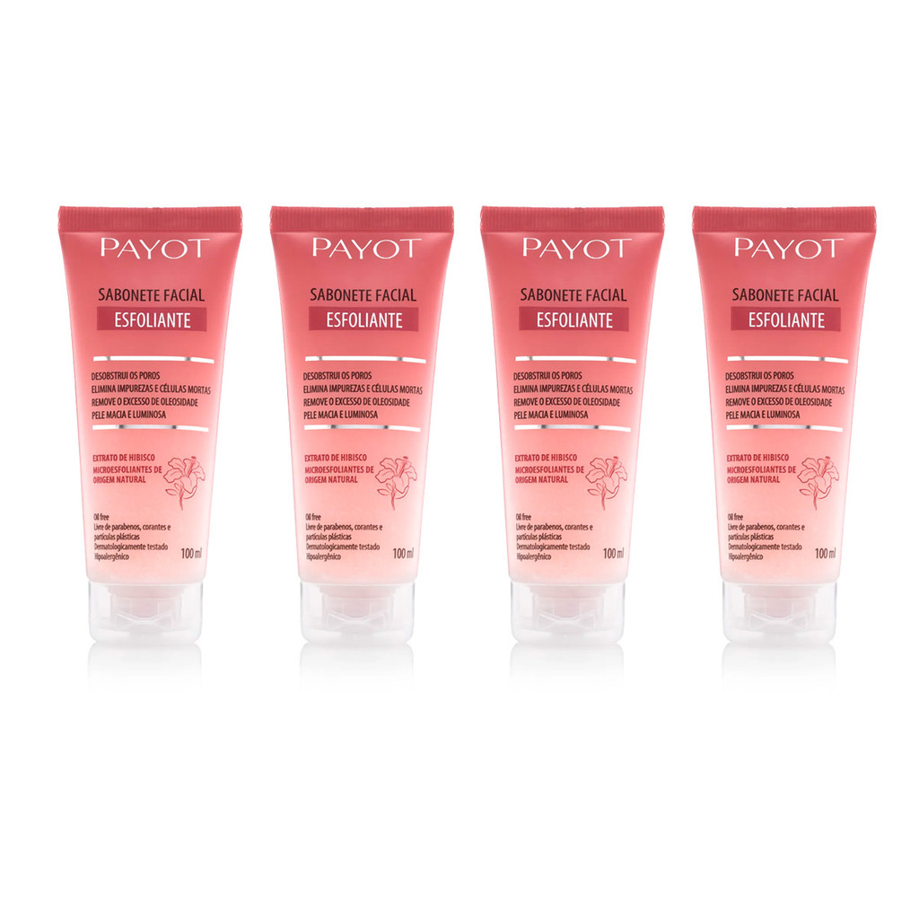 Kit Payot Sabonete Esfoliante Facial 1 Kit 4 Sabonetes Esfoliante Payot