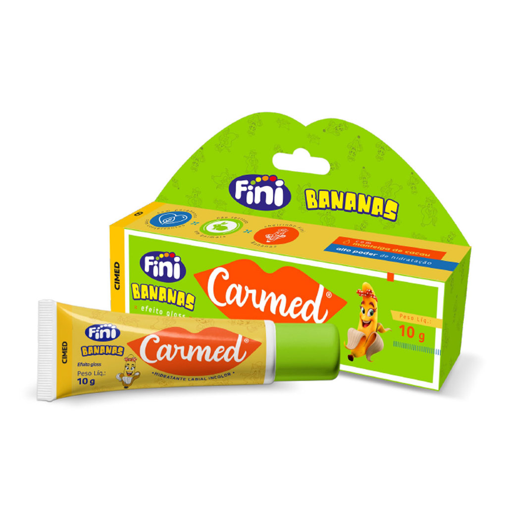 Hidratante Labial Carmed Fini Banana 10g 1 Hidratante labial Carmed Fini Banana 10g