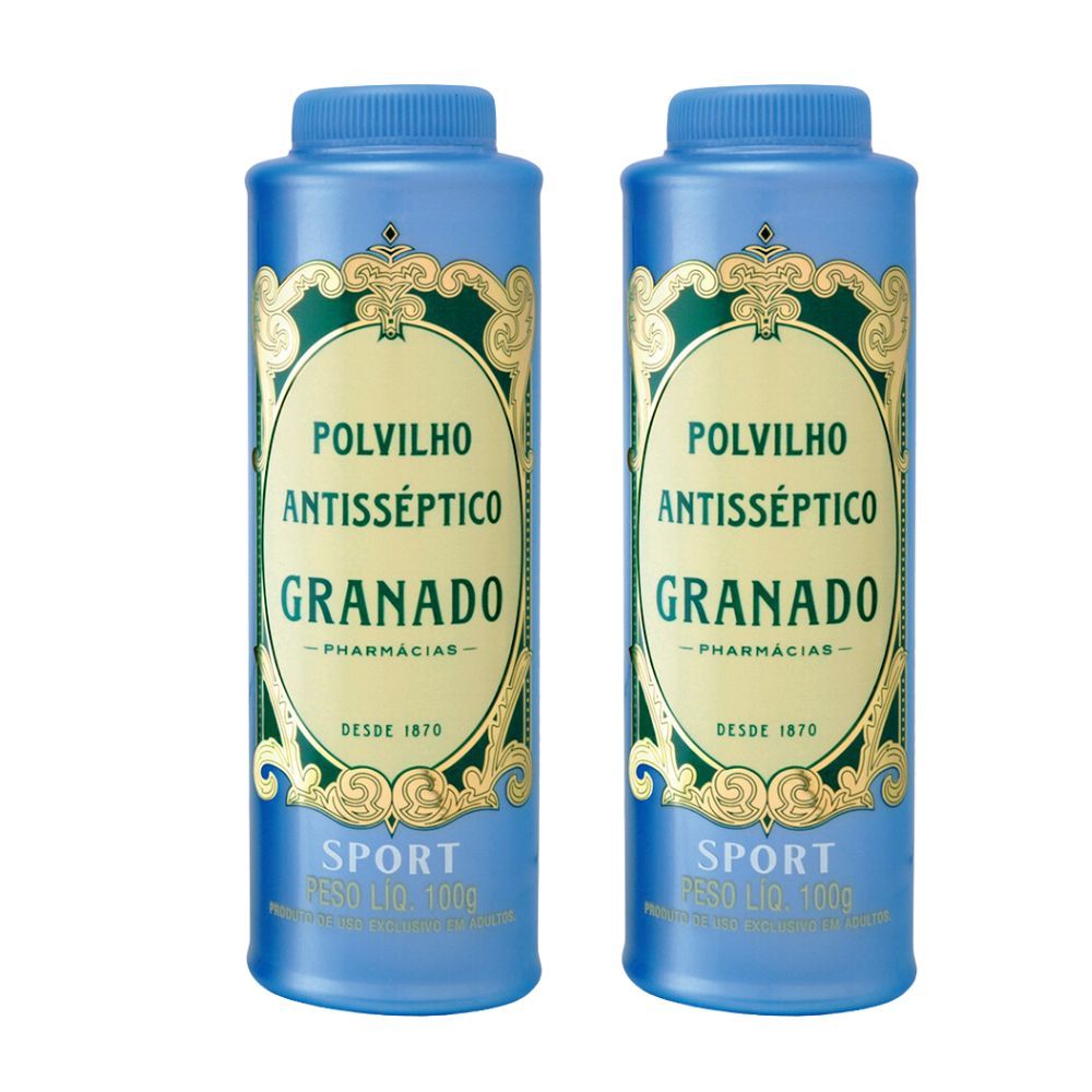 Polvilho Antiss?ptico Granado Sport 100g 1 Kit 2 Polvilho Antisséptico Granado Sport com 100g