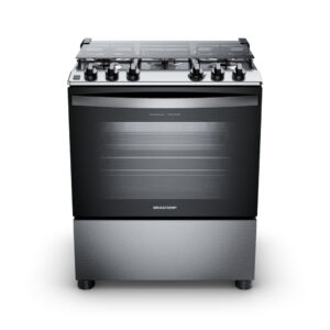 Fogão Brastemp 5 Bocas Inox com Turbo Chama e Grill