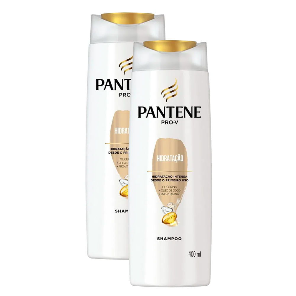 Kit 2 Shampoo Pantene Hidrata??o 400ml 1 Kit 2 Shampoo Pantene Hidratação 400ml