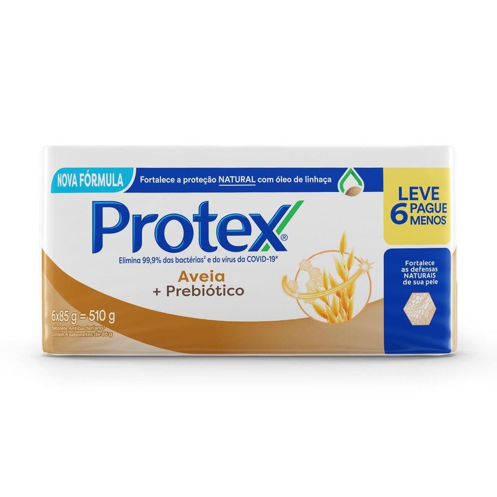 Sabonete Protex Aveia 6un - Prote??o e Nutri??o 1 Sabonete Em Barra Protex Aveia 85g 6un