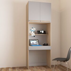 Módulo Escrivaninha 2 Portas 80cm San Diego Aveiro Oak