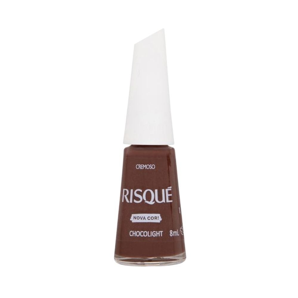 Esmallte Risqué Chocolight 8ml - Unha de Marrom Clássico 1 Esmallte Risqué Chocolight 8ml