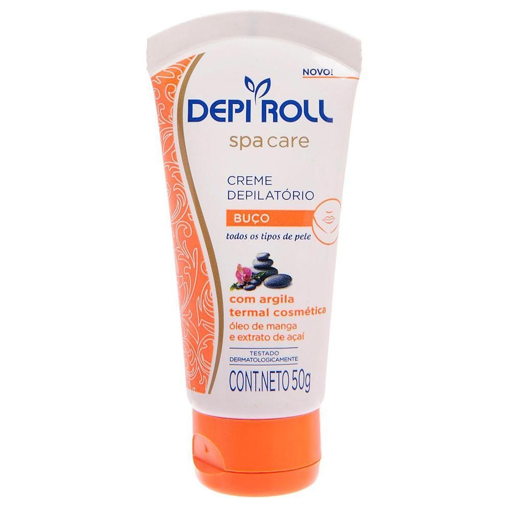 Creme Depilat?rio Para Bu?o Spa Care Depi Roll - Hidrata??o e Efic?cia 1 Creme Depilatório Para Buço Spa Care Depi Roll 50g