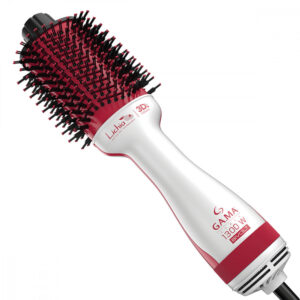Escova Secadora Ga.ma Italy Lichia 1300W 3D Bivolt Branco/Vermelho - GAM-HDCBR0000000503