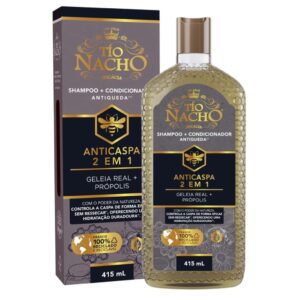 Shampoo 2 em 1 Tio Nacho Anticaspa - Cabelo Forte, Hidratado e Fácil de Pentear