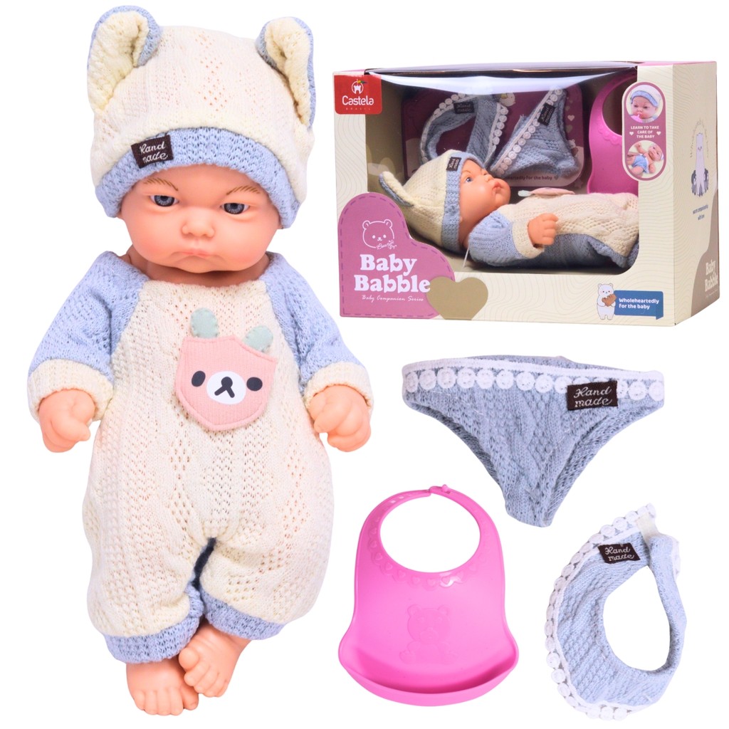 Boneca Reborn Articulada Castela Baby Babble c/ Acess?rios 1 Boneca Bebe Reborn Articulada Infantil C/ Acessórios Castela