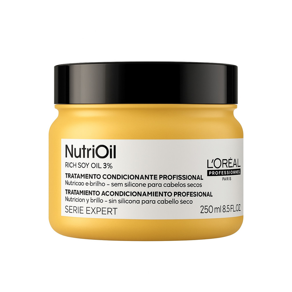 M?SCARA NUTRI OIL L'OR?AL PROFESSIONNEL SERIE EXPERT 250G - Rejuvenes?a e Brilhe seus Cabelos 1 MÁSCARA NUTRI OIL LORÉAL PROFESSIONNEL SERIE EXPERT 250G