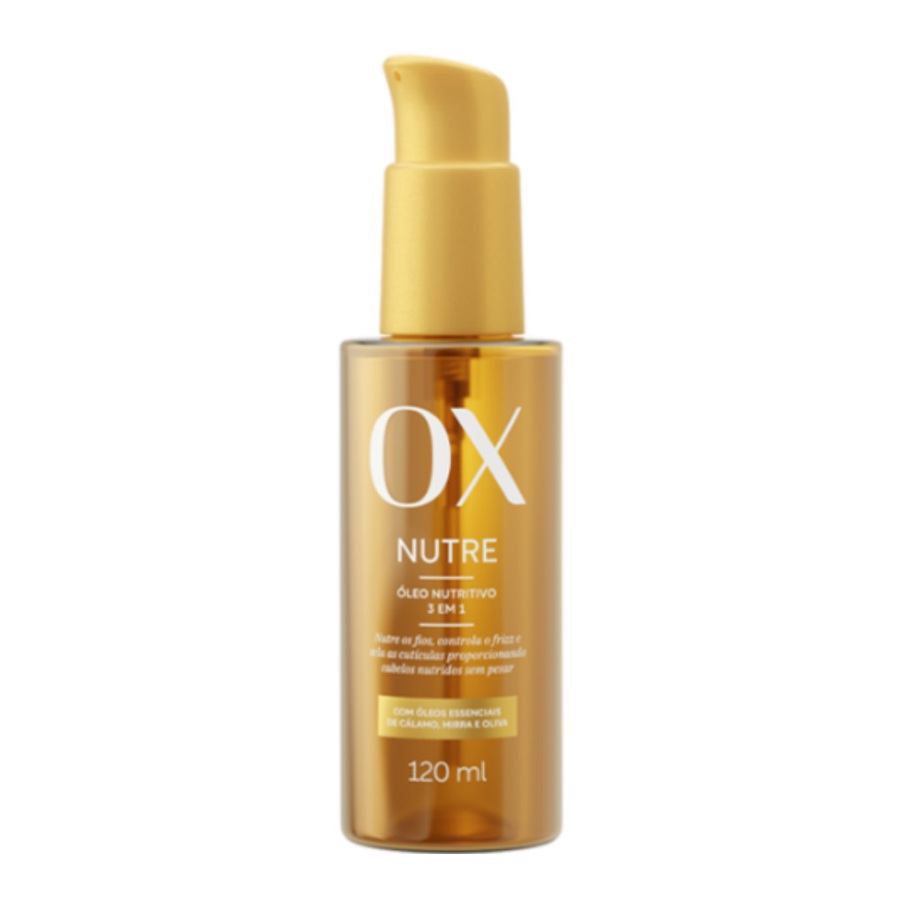 ?leo Capilar Nutritivo Ox Nutre 120ml 1 ÓLEO CAPILAR NUTRITIVO 3 EM 1 OX NUTRE 120ML