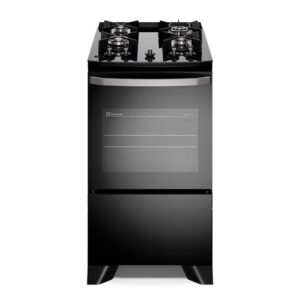Fogão Electrolux Efficient 4 Bocas Mesa Vidro Preto FE4GB