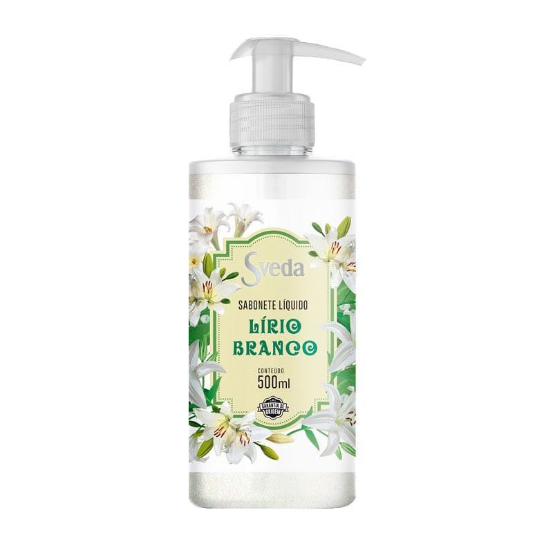 Sabonete L?quido Sveda Lirio Branco 500ml 1 Sabonete Líquido Sveda Lirio Branco 500ml