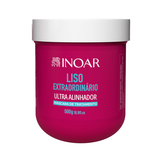 Inoar Liso Extraordin?rio M?scara 500g - Cabelos Lisos, Alisados e com Frizz 1 Inoar Liso Extraordinário Máscara 500g - Cabelos Lisos, Alisados e com Frizz