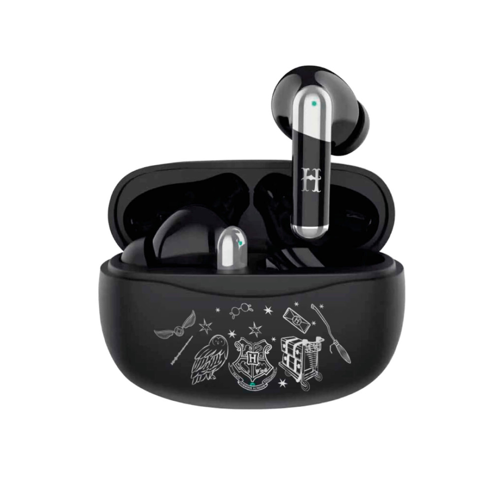 Fone Sem Fio Harry Potter Estereo - Bluetooth, Carregamento R?pido e Estilo! 1 Fone Sem Fio Harry Potter Estereo Earbuds Case Carregador Bluetooth Letron Leonora - 94429