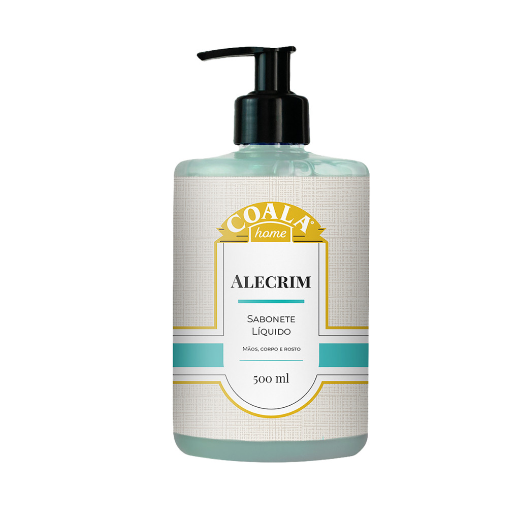 Sabonete L?quido Pump Alecrim 500ml Coala - Limpeza Profunda e Aroma Ex?tico 1 Sabonete Líquido Pump Alecrim 500ml Coala