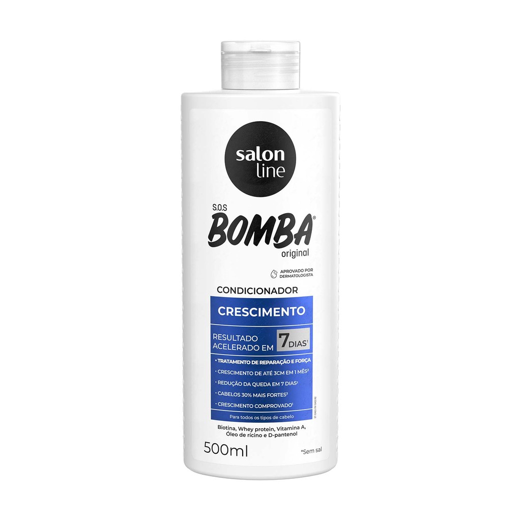 Condicionador Salon Line S.O.S Bomba Original - 500ml 1 Condicionador SOS Bomba Original Salon Line 500ml