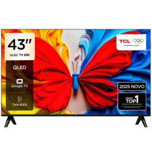 Smart TV TCL 43 polegadas QLED Full HD Google TV 43S5K