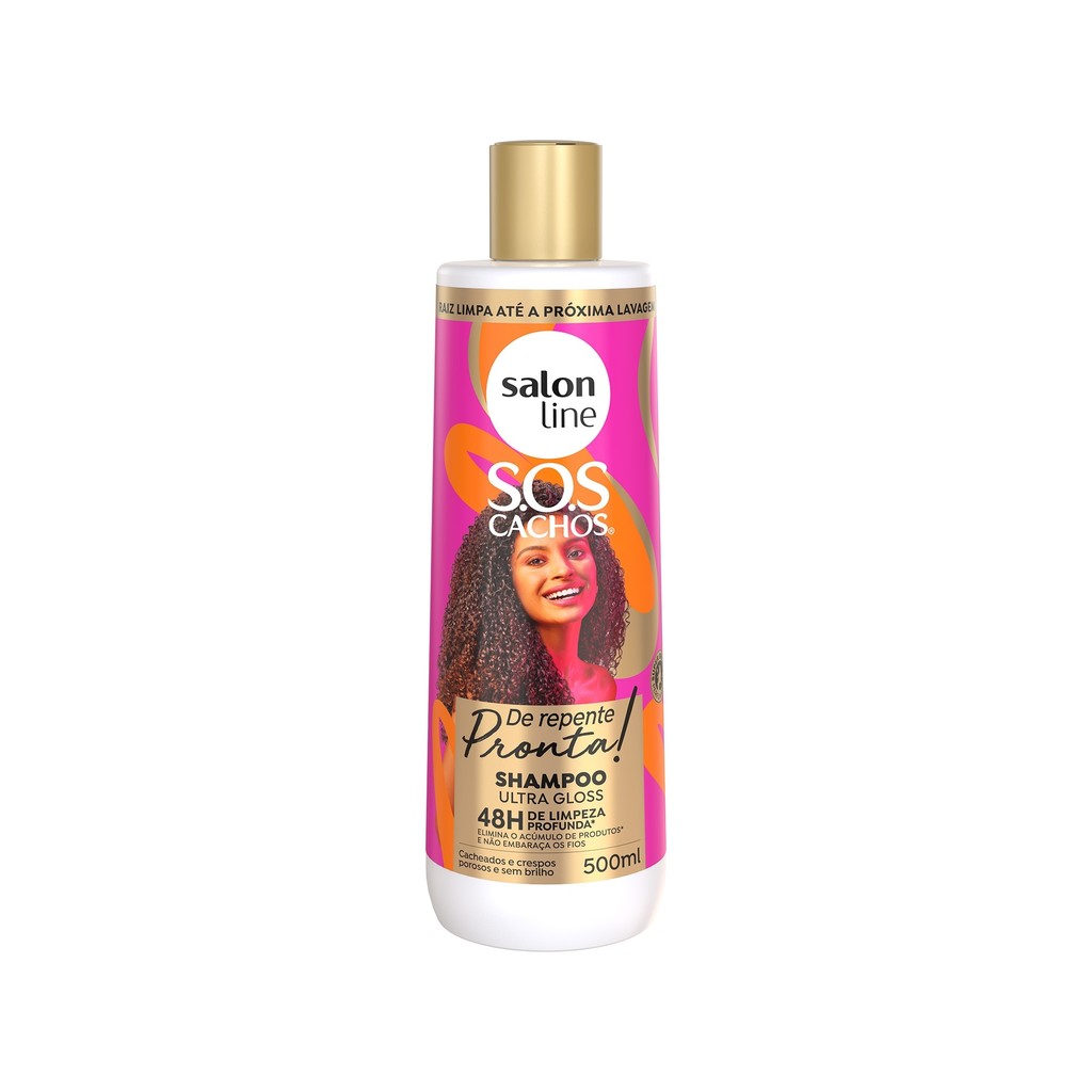 Shampoo Cachos De Repente SOS 500ml 1 Shampoo SOS Cachos De Repente Pronta 500ml