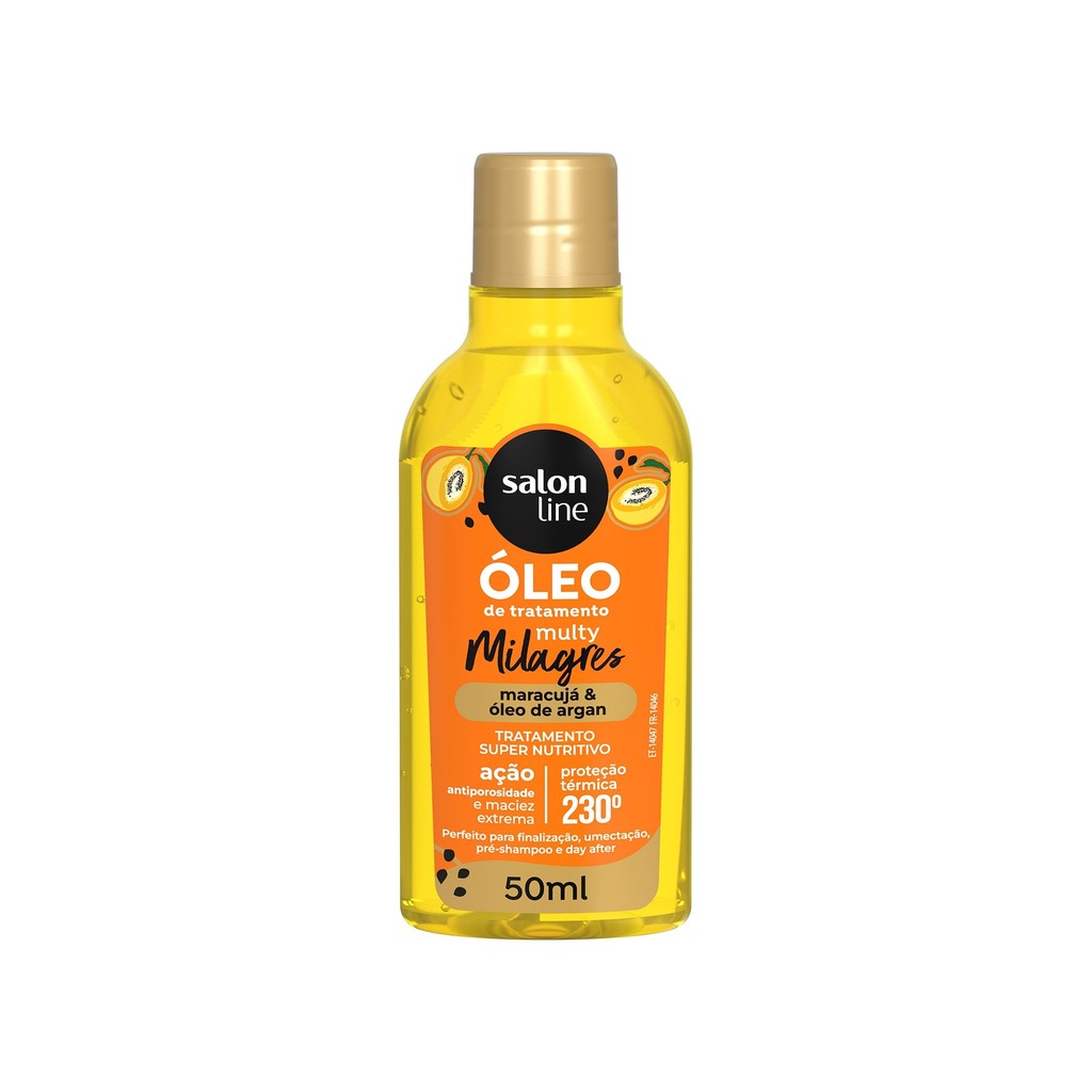 ?leo Maracuj? Cachos - Maciez e Hidrata??o 1 Óleo de Tratamento Maracujá Cachos dos Sonhos Multy Milagres 50ml