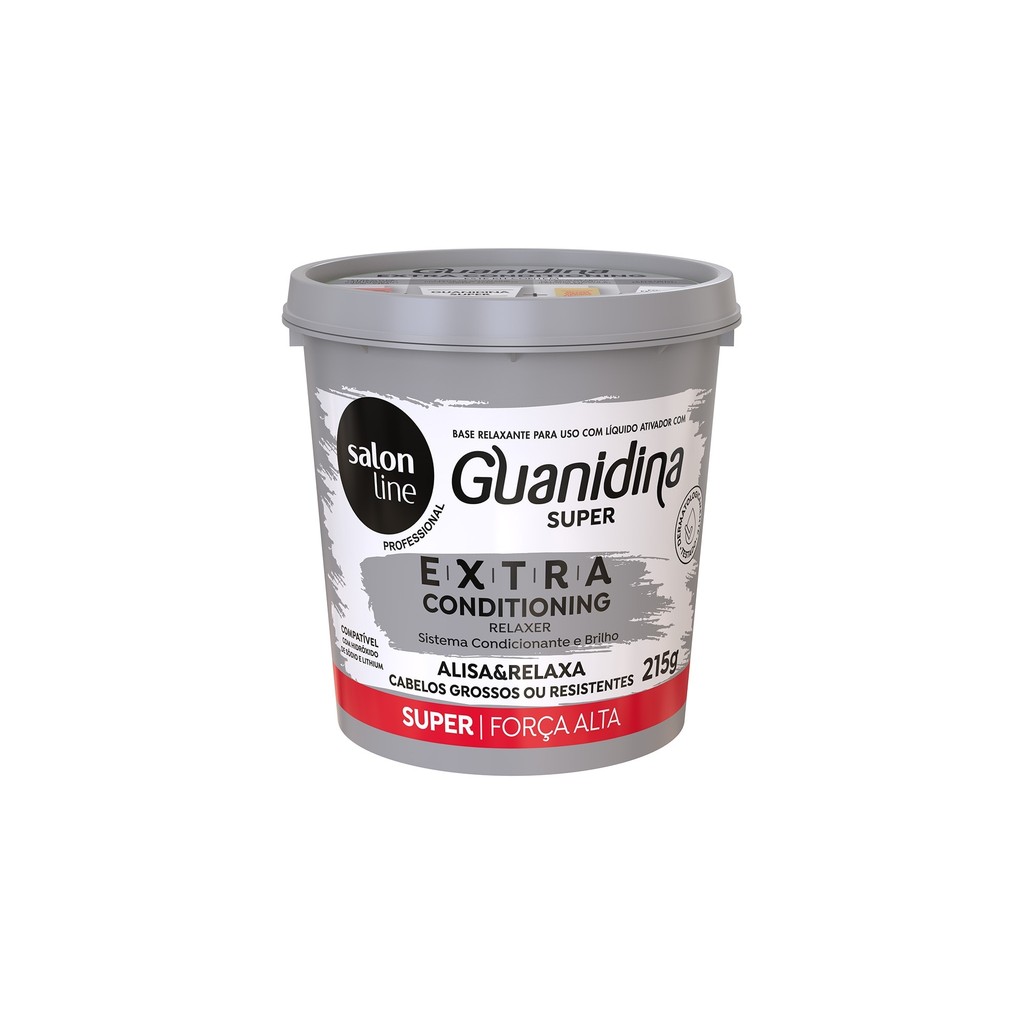 Relaxante Guanidina Salon Line - Liso Duradouro 215g 1 Guanidina Extra Conditioning Relaxer Alisa e Relaxa Salon Line 215gr