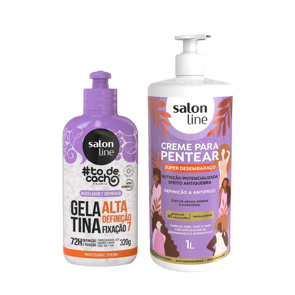 Kit Desembara?o e Alta Defini??o Salon Line 1 Kit Desembaraço e Alta Definição Salon Line