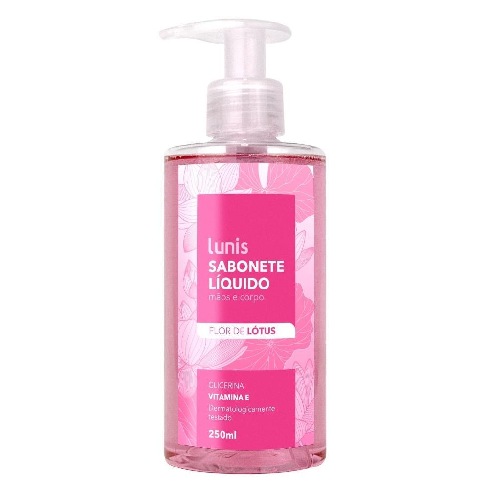 Lunis Flor de L?tus: Sabonete L?quido para Pele Macia e Arom?tica 1 SABONETE LÍQUIDO LUNIS FLOR DE LÓTUS 250ML