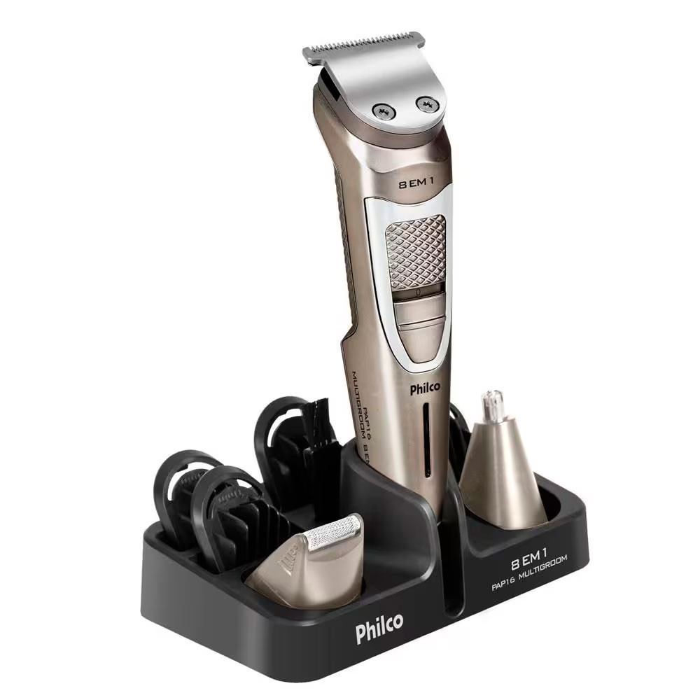 Aparador Philco Multigroom 8 em 1 PAP16 - Cabelo e Barba 1 Aparador de Pelos PAP16 Multigroom 8 em 1 Philco