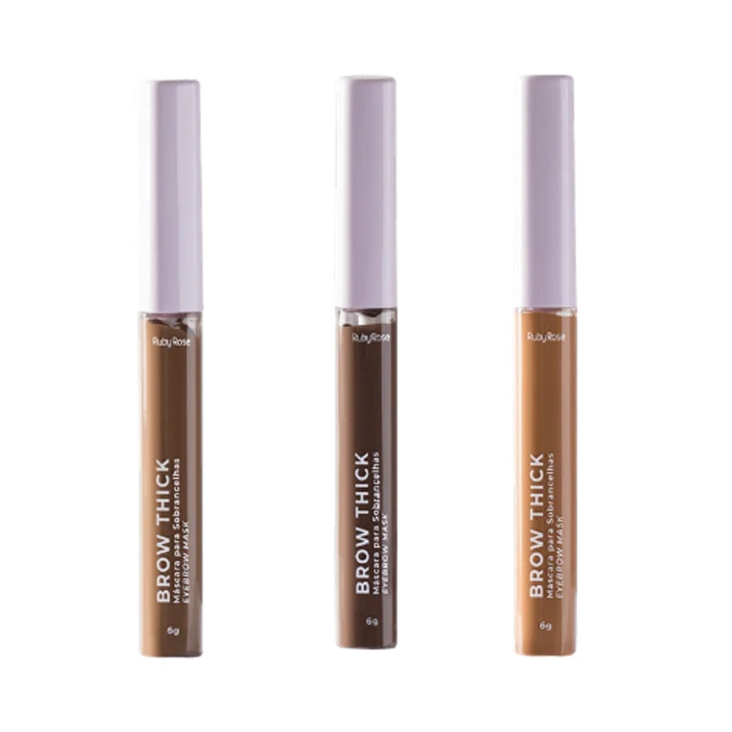 Mascara para Sobrancelhas Ruby Rose Brow Thick Hbf2800m - Define, Real?a e Destaque 1 Mascara para Sobrancelhas Ruby Rose Brow Thick Hbf2800m