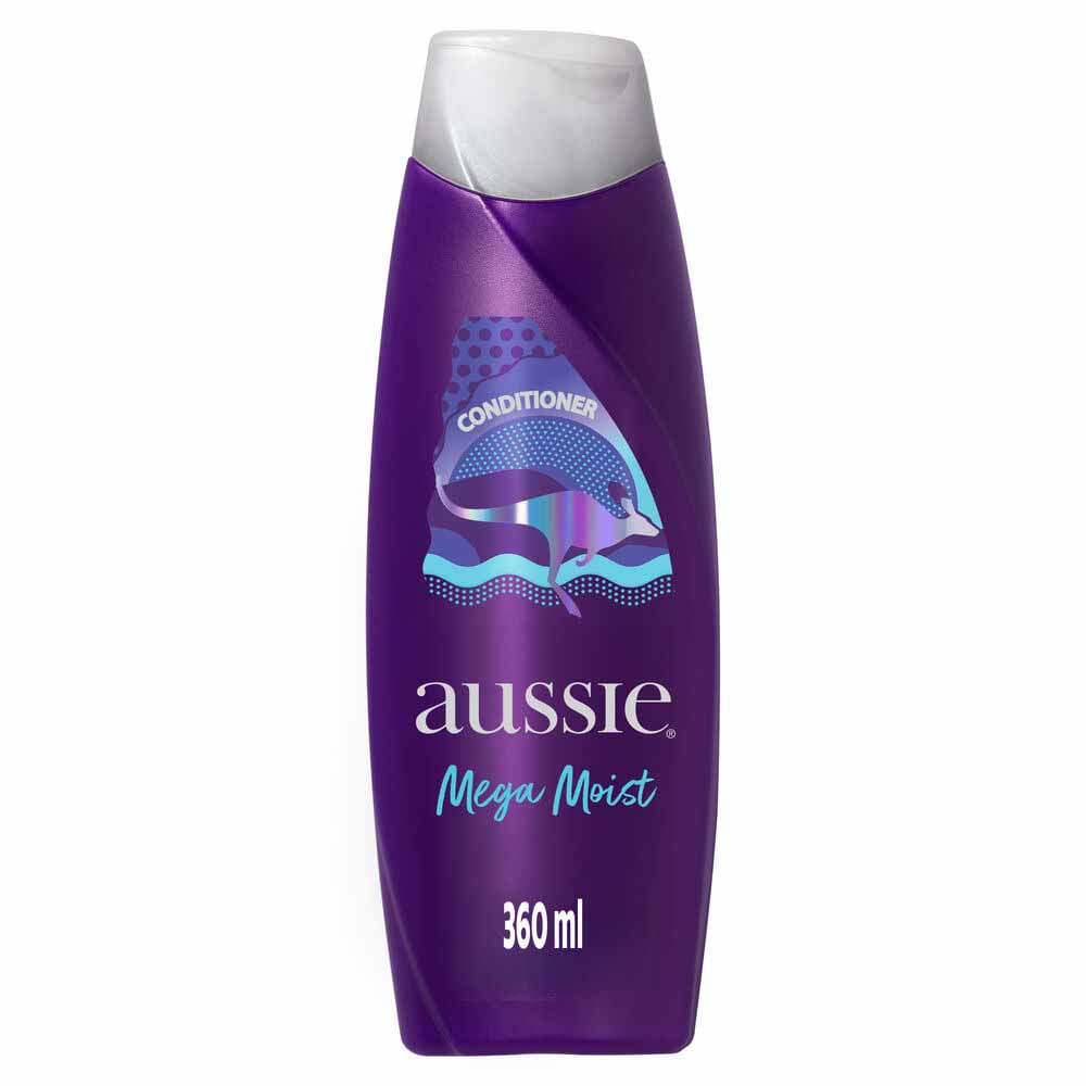 Condicionador Aussie Mega Moist 360ml 1 Condicionador Aussie Mega Moist Super Hidratação 360ml