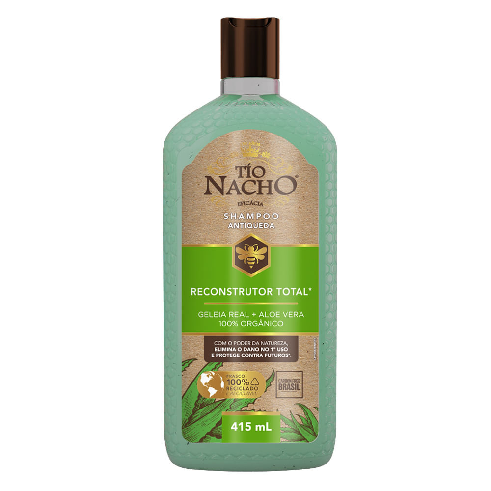Shampoo Reconstrutor Tio Nacho 415ml | Cabelos Fortes e Saudáveis 1 Shampoo Tio Nacho Reconstrutor 415ml