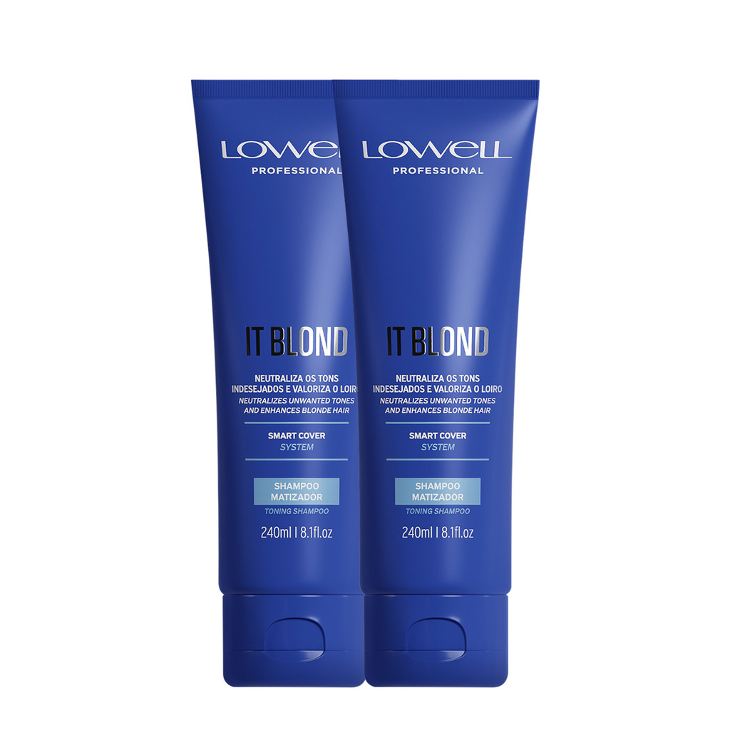 Kit Lowell It Blond Shampoo Violeta Platinado 1 Kit Lowell It Blond Shampoo Extra (2 unidades)