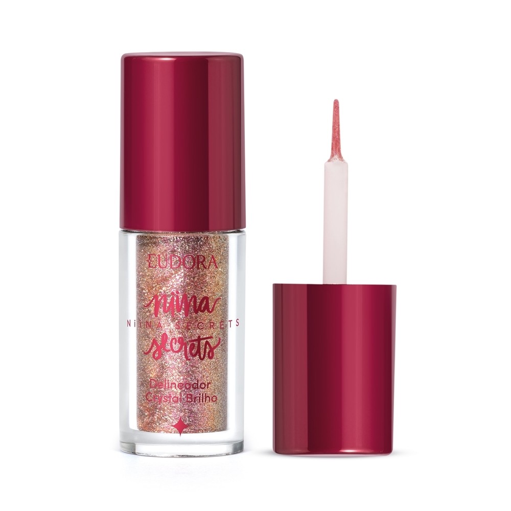 Delineador Eudora Niina Crystal Brilho 1 Eudora Niina Secrets Delineador Crystal Brilho 3g