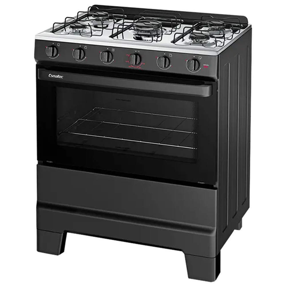 Fogão Esmaltec Ideal Pop 5 Bocas Manual Mesa Inox 1 Fogão Esmaltec Ideal Pop 5 Bocas Manual Mesa Inox