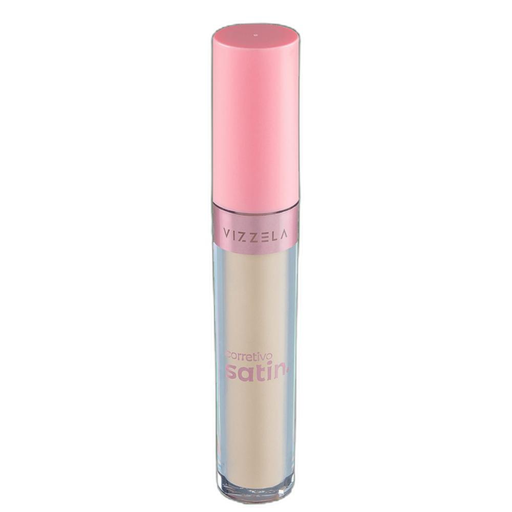 Corretivo L?quido Vizzela Satin 5g 1 Vizzela Cosméticos Satin Cor 02 - Corretivo Líquido 5g