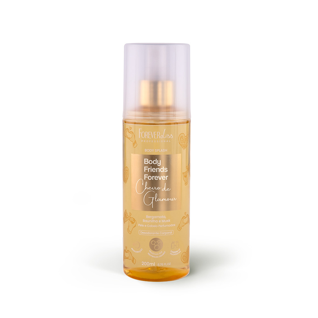 Body Splash BFF Cheiro de Glamour 200ml Forever Liss 1 Body Splash BFF Cheiro De Glamour 200ML Forever Liss