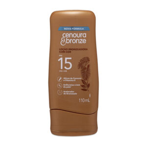 Protetor Solar Cenoura & Bronze Efeito Dourado FPS15 110ml - VENCIMENTO NOVEMBRO 2026