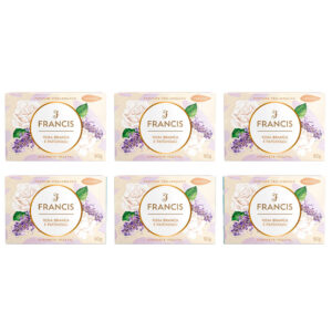 Kit Sabonete Francis Rosa Branca E Patchouli 90g - 6 Unidades
