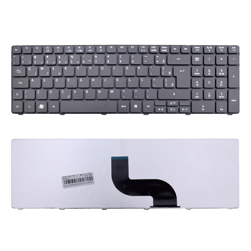 Teclado para Notebook Acer Aspire 5251 ABNT2 Preto 1 Teclado para Notebook Acer Aspire 5251