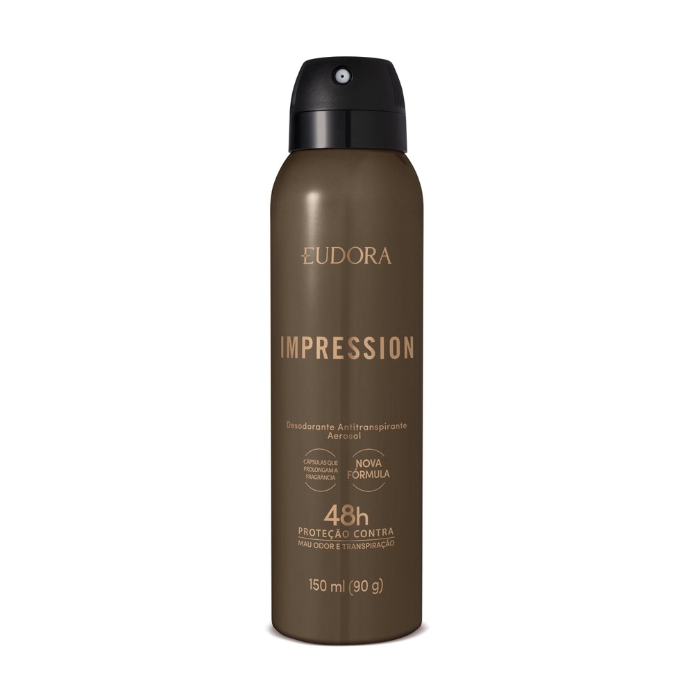 Eudora Desodorante Antitranspirante Aerossol Impression 150ml 1 Eudora Desodorante Antitranspirante Aerossol Impression 150ml